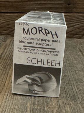 MORPH Striped Sculptural Paper Pad by SCHLEEH - White